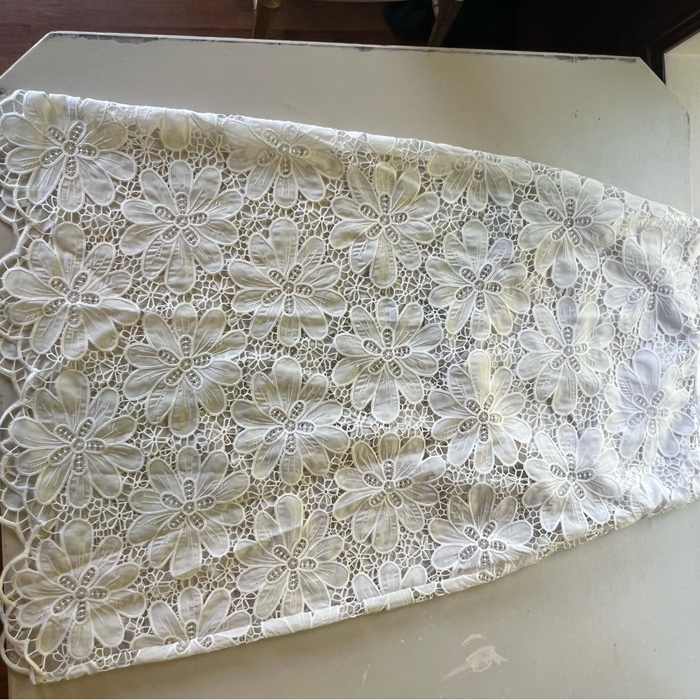 For Love and Lemons Lace Skirt in White